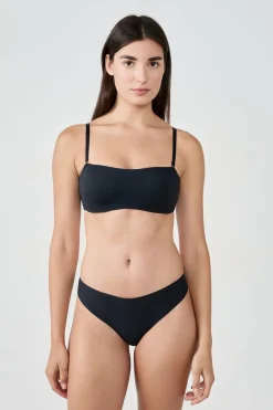 Bandeau z elastycznymi fiszbinami i odpinanymi ramiączkami