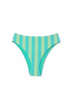 Bas de maillot de bain bikini rayé