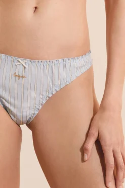 Bawełniane stringi w paski