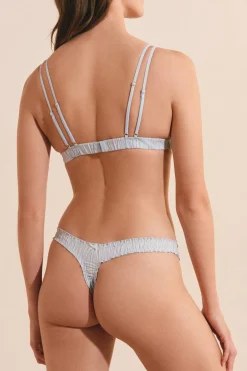 Bawełniane stringi w paski