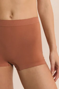 Bezszwowe szorty typu boyleg z bawełny organicznej