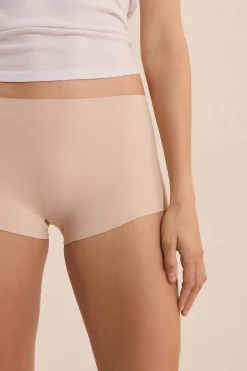 Bezszwowe szorty typu boyleg z bawełny