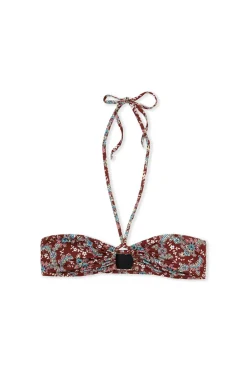 Bikini Top strapless w kwiaty