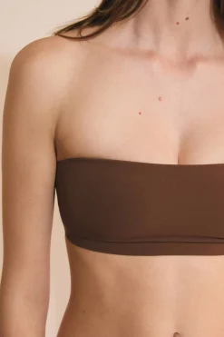 Biustonosz bandeau z mikrofibry
