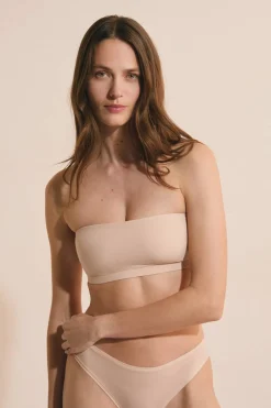 Biustonosz bandeau z mikrofibry