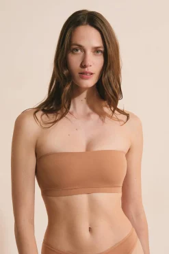 Biustonosz bandeau z mikrofibry