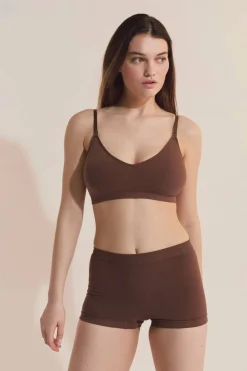 Biustonosz bralette ciążowy z bawełny organicznej, klipsy do karmienia