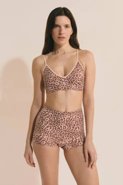 Biustonosz bralette z dekoltem V