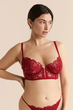 Biustonosz bustier z gipiury