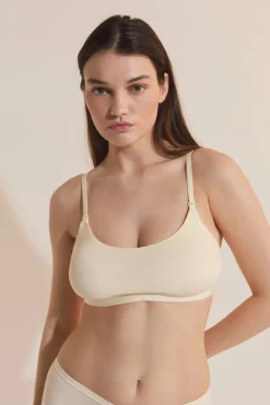 Biustonosz ciążowy typu bralette z zatrzaskami do karmienia