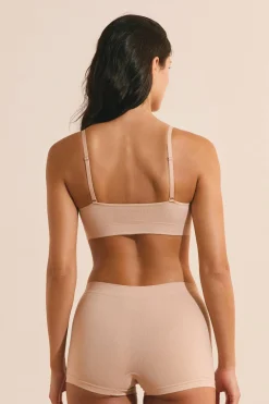Biustonosz typu bandeau z bawełny