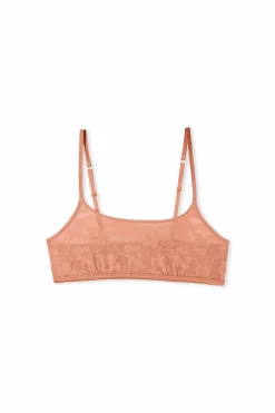 Biustonosz typu bralette z koronki