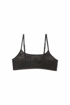 Biustonosz typu bralette z koronki