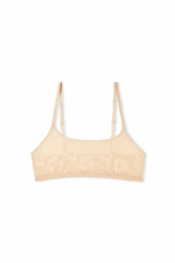 Biustonosz typu brassiere z koronki
