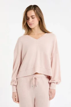 Bluza piżamowa z dekoltem V
