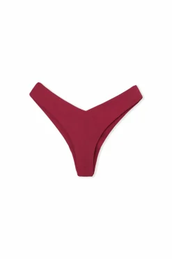 Brazylijskie bikini high leg dół od stroju kąpielowego satynowy