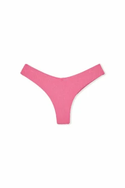 Dół od bikini brazyliany high leg z opalizującymi włóknami