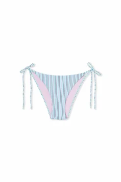 Dół od bikini wiązany w paski
