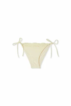 Dół od bikini wiązany z haftem