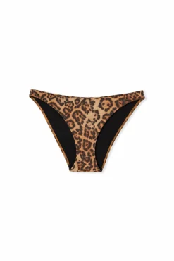 Dół od bikini z nadrukiem w panterkę