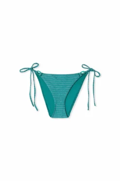 Dolna część kostiumu kąpielowego bikini wiązana z brokatem