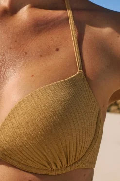 Góra od bikini push-up opalizująca