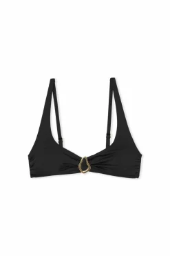 Góra od bikini trójkąt z detalem biżuteryjnym