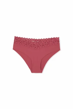 Hipster V-shape z mikrofibry i koronki
