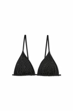 Multipozycyjna trójkątna góra od bikini ze strassem - Etam x Hôtel Mahfouf
