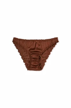 Satynowe majtki typu bloomer