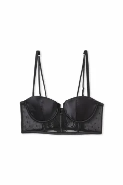 Soutien-gorge bustier en broderie