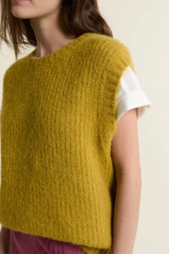 Sweter bez rękawów