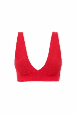 Trójkątna góra od bikini z elastycznego materiału
