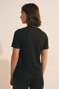 T-shirt z krótkimi rękawami 100% lnu