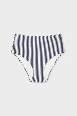 Wysokie majtki bikini w paski